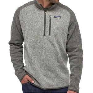 Patagonia Better Sweater 1/4 Zip in Nickel Gray Pullover Outdoor Hiking Large